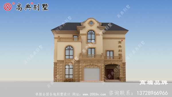 154平方米新农村三层斜顶简欧洋房别墅