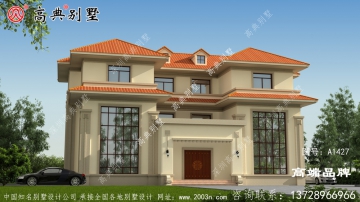双复式落地窗，很有设计感的对称设计更加大气