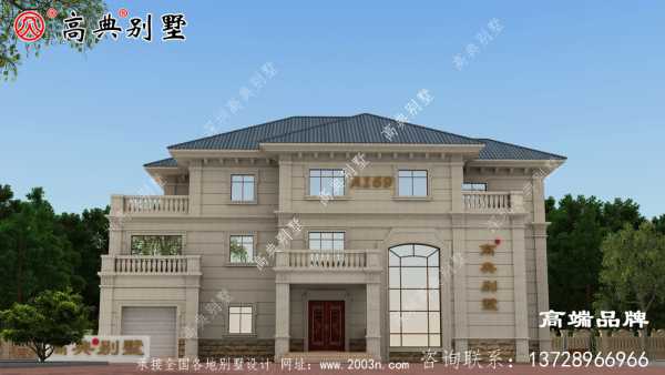 乡村三层欧式自建房
