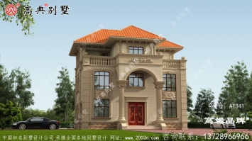 时尚潮流复式三层别墅设计图，欧式风格