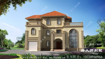 农村欧式风格自建别墅设计图