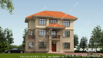 简单的三层建筑设计，适合农村自建别墅