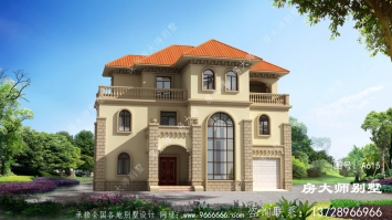 建起来相当气派的欧式风格别墅
