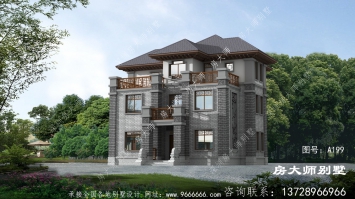 农村自建中式别墅设计图，室内布局齐全