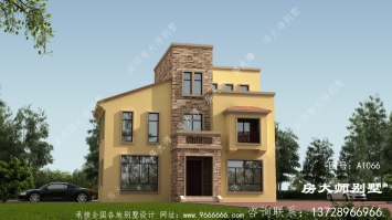 简易的三层楼房设计图，农村自建别墅好房型