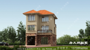乡村欧式三层别墅设计图纸