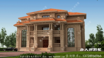 超乎你想象的欧式石材双拼别墅