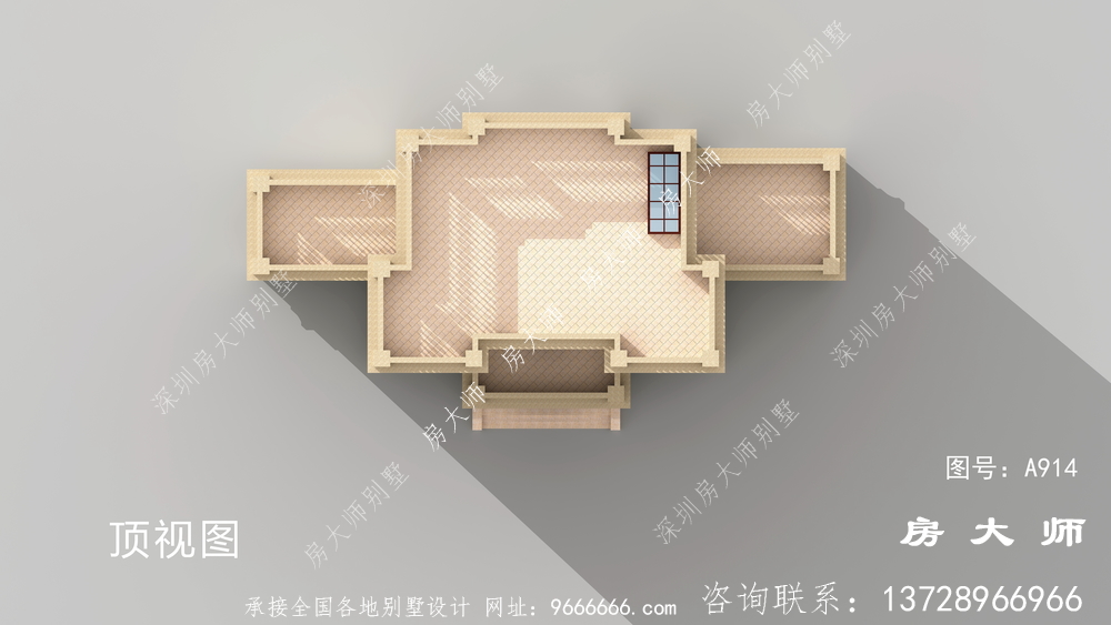 时尚又耐看的六层欧式风格平屋顶别墅