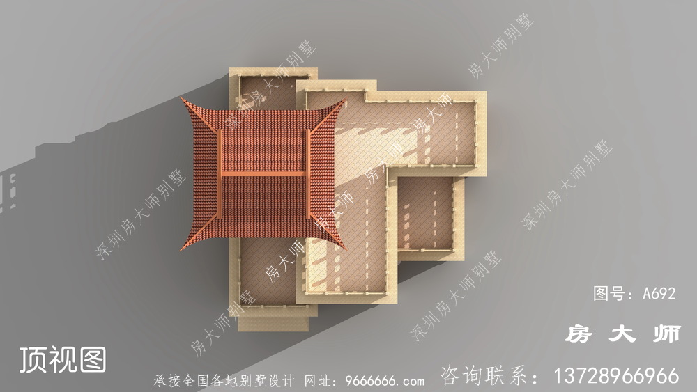 外观精致，布局巧妙的四层中式别墅