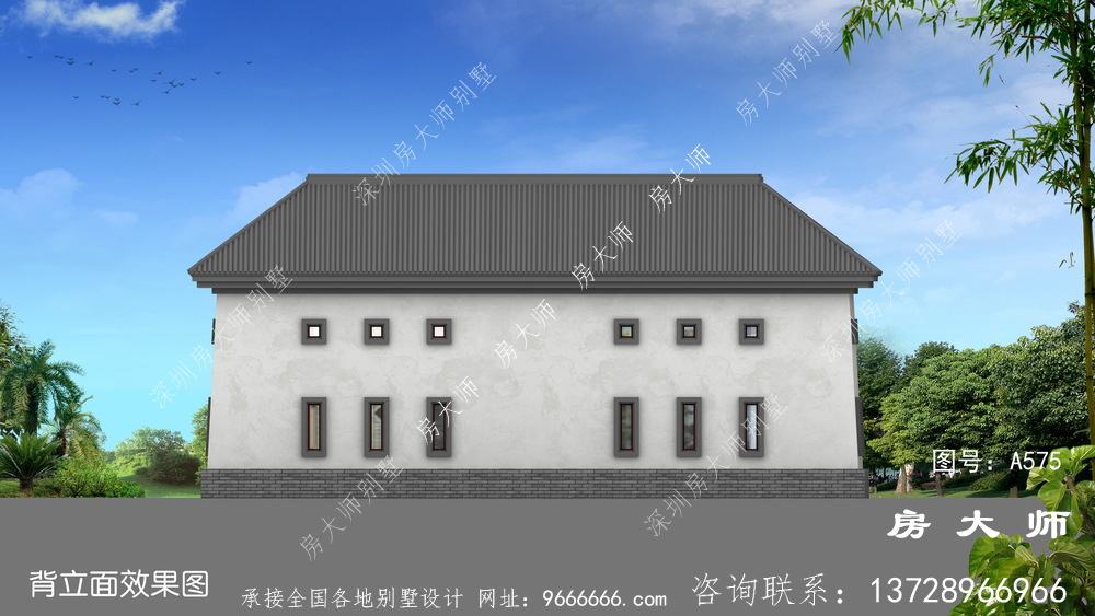 农村人都愿意建的户型，两层中式四合院客派别墅