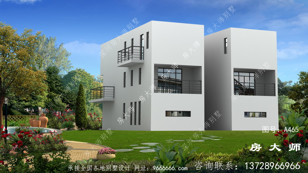 现代简约农村小别墅,合理布局室内空间使用率高,合适新农村建设建