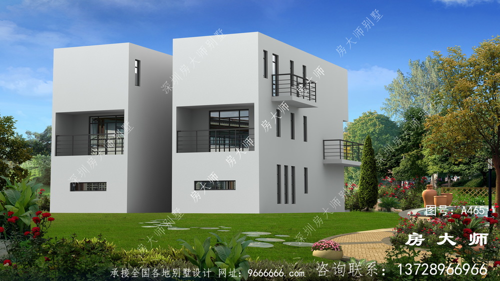 现代简约农村小别墅,合理布局室内空间使用率高,合适新农村建设建