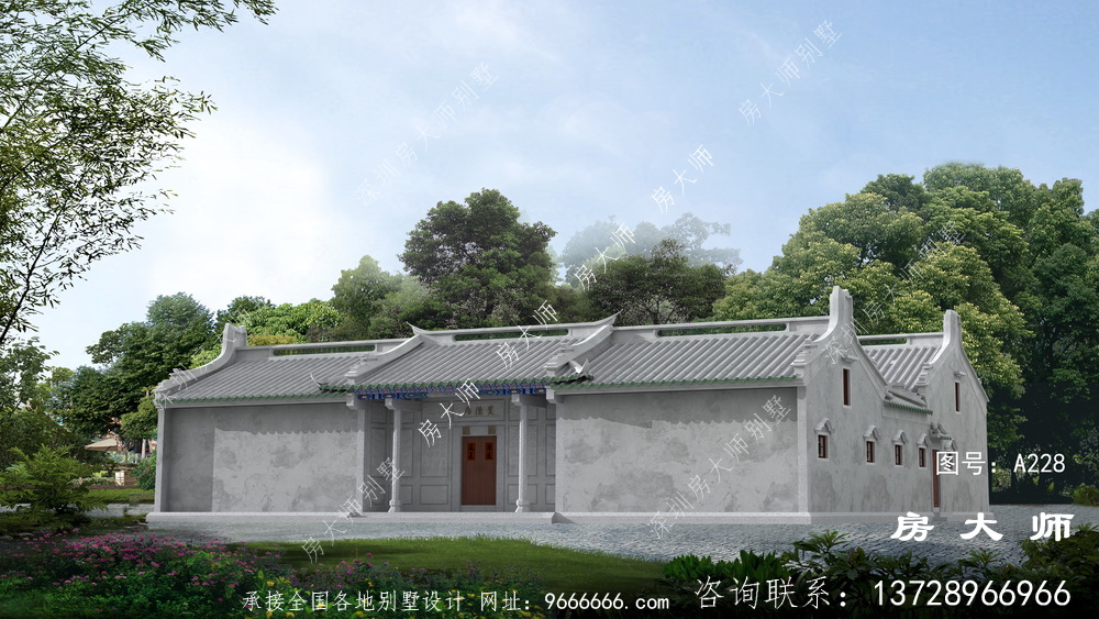 中式别墅四合院 ，全村都会夸建的好！