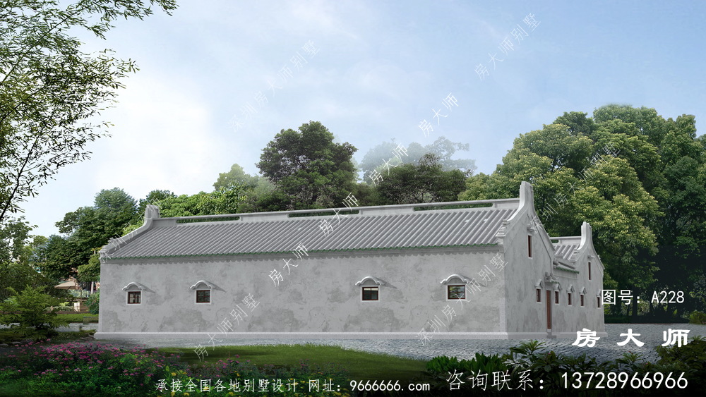 中式别墅四合院 ，全村都会夸建的好！