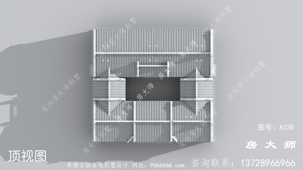 中式别墅四合院 ，全村都会夸建的好！