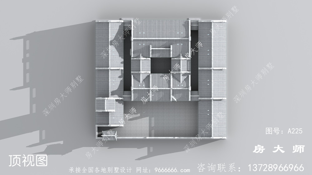 带院子超实用四合院中式别墅