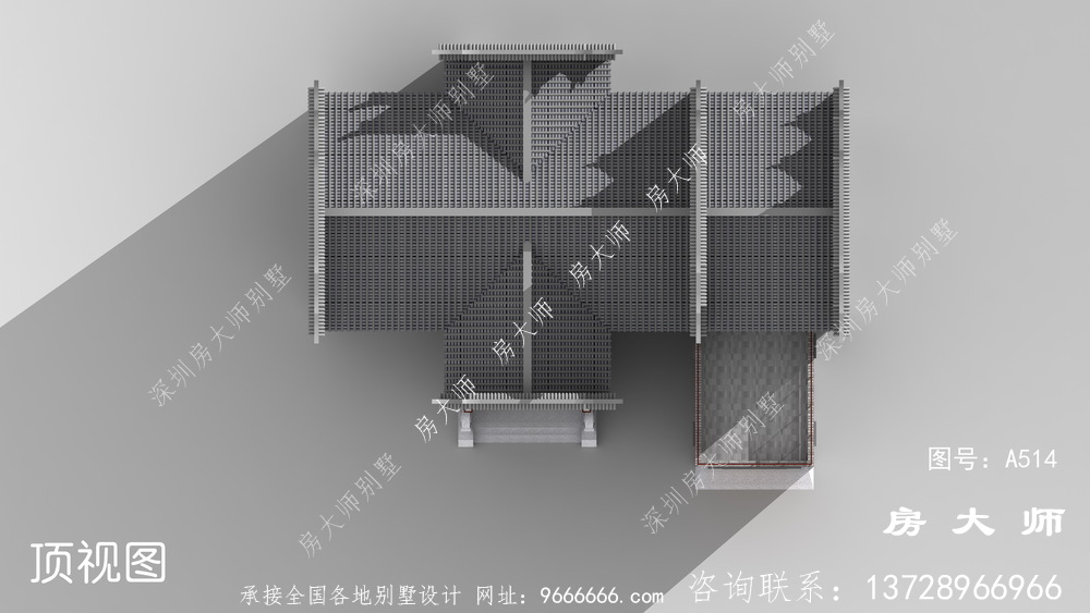 美观又实用的中式徽派别墅效果图