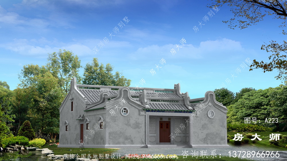 农村别墅之传统,潮派别墅户型图纸