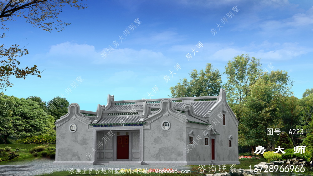 农村别墅之传统,潮派别墅户型图纸