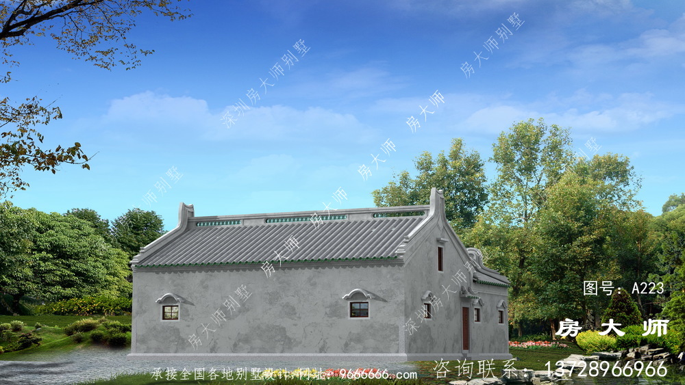 农村别墅之传统,潮派别墅户型图纸