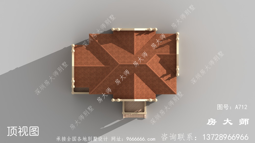 清新低调的哥特式别墅，设计效果图