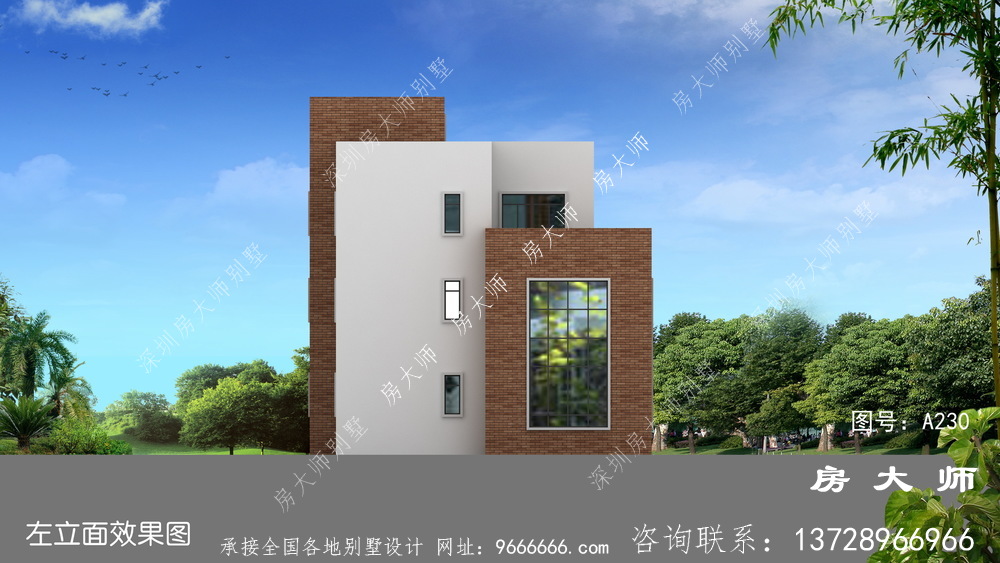 最新现代风格农村别墅设计效果图