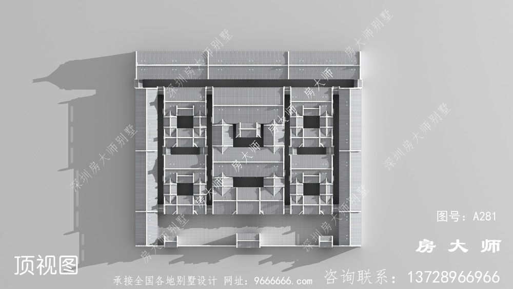 传统家族性特大型院子别墅