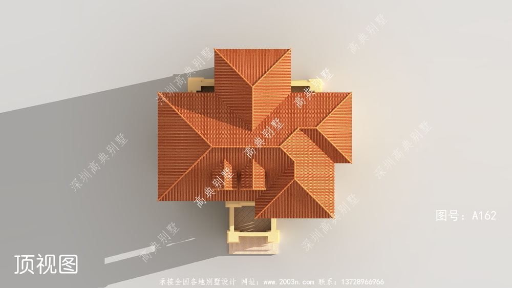 新型农村独栋简欧三层别墅设计图