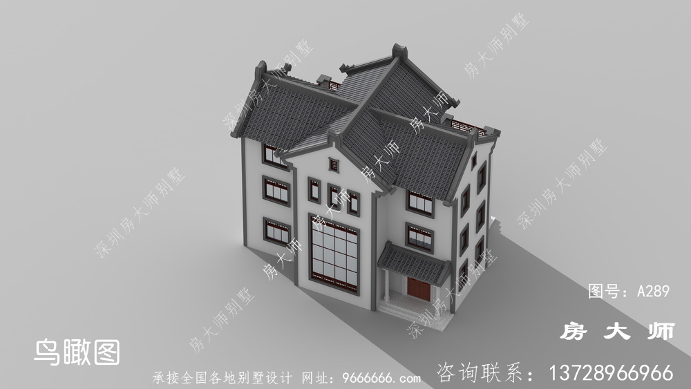 三层潮派别墅，外型清爽亮丽