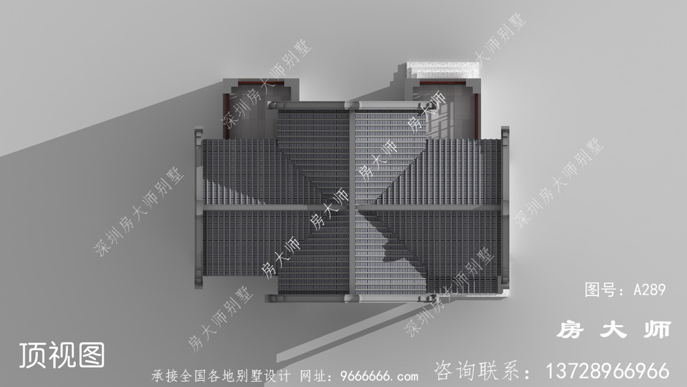 三层潮派别墅，外型清爽亮丽