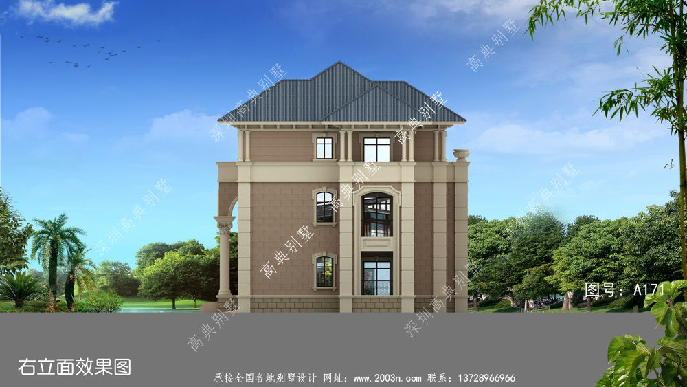 复式三层别墅设计方案让家庭的温暖得以延续。