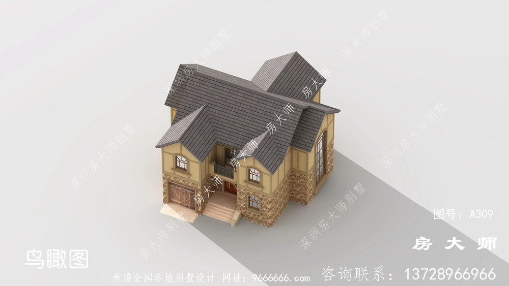 新农村自建豪华欧式风格别墅设计图