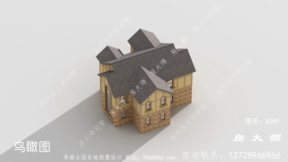 新农村自建豪华欧式风格别墅设计图