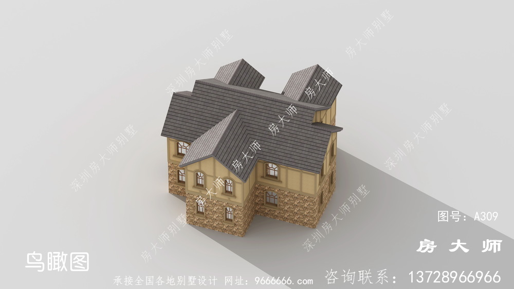 新农村自建豪华欧式风格别墅设计图