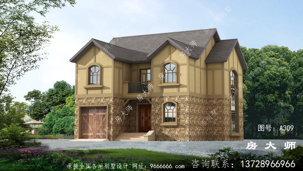 新农村自建豪华欧式风格别墅设计图