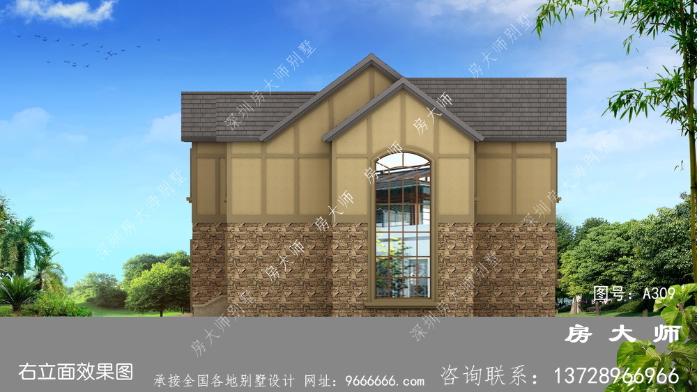 新农村自建豪华欧式风格别墅设计图