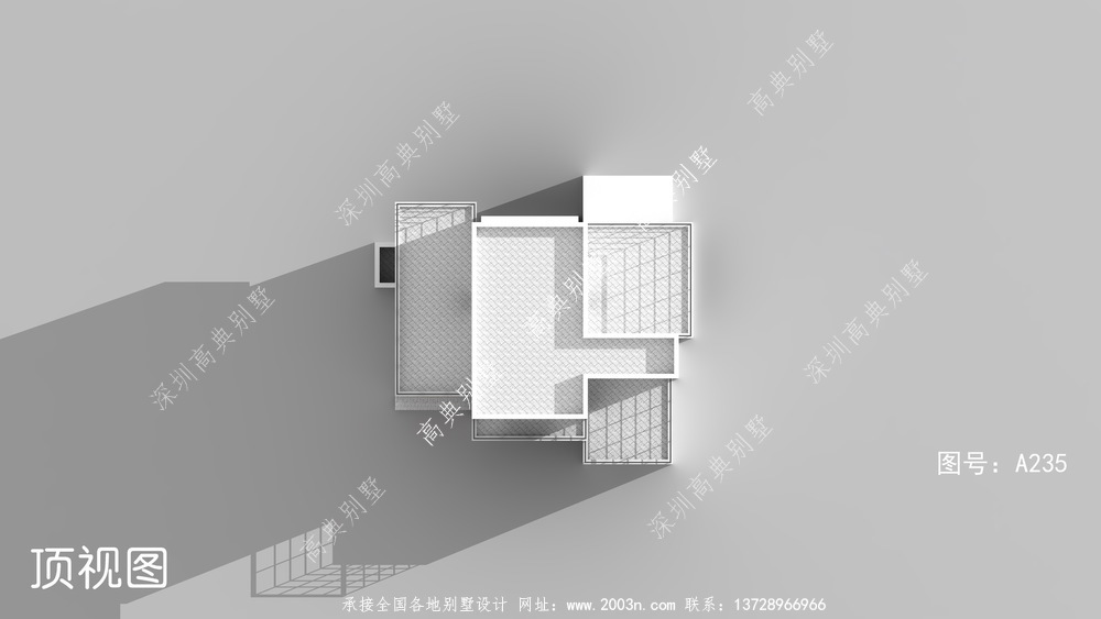 现代新型三层乡村别墅设计，小型公寓设计