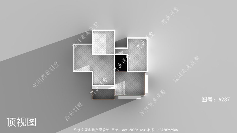 现代三层农村别墅设计图，小户型设计