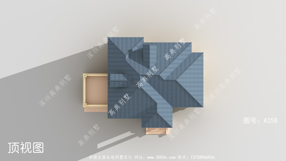 乡村欧式二层别墅房屋设计图