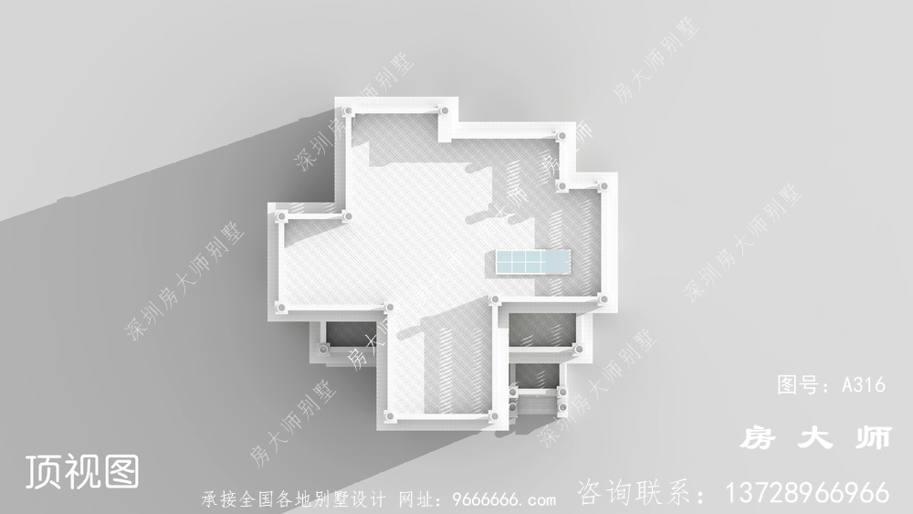 法式风格别墅外观设计效果图