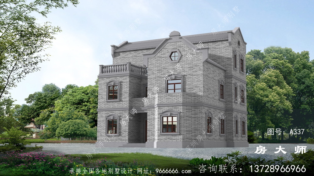 经典大气新中式别墅设计效果大图