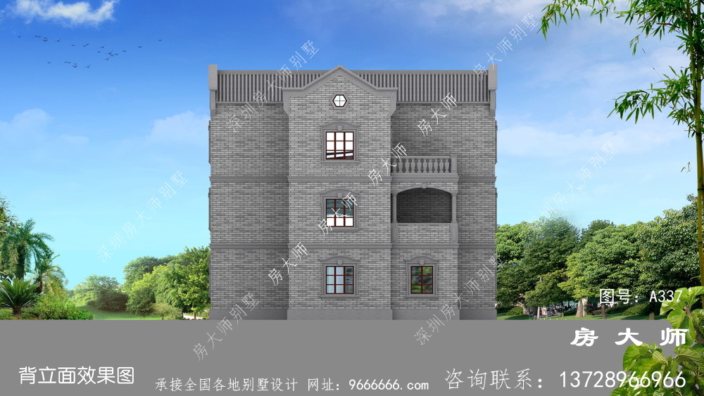 经典大气新中式别墅设计效果大图