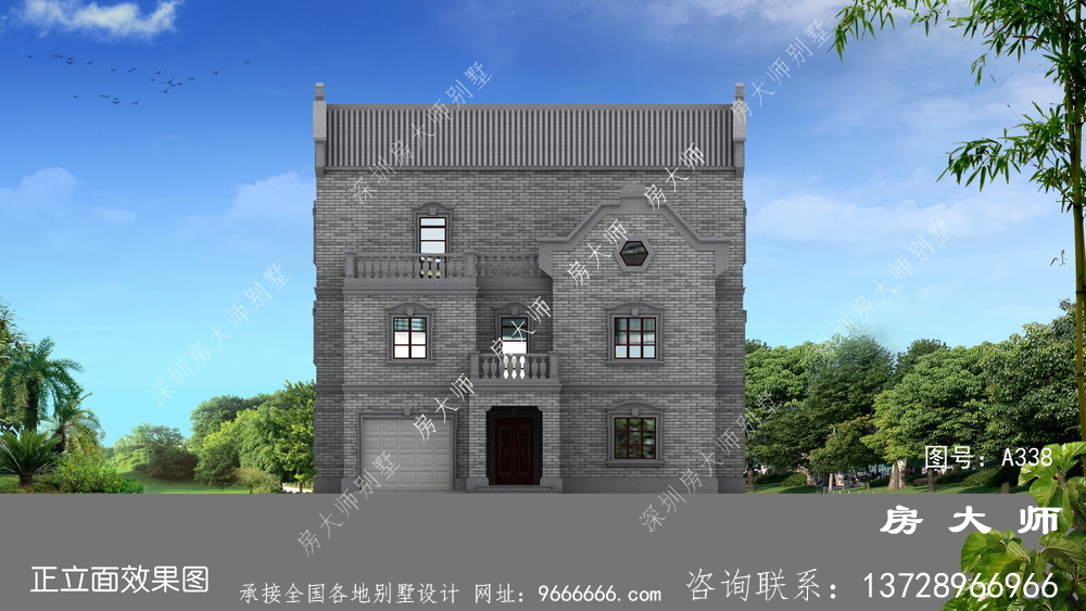 体面又气派的中式别墅设计效果图