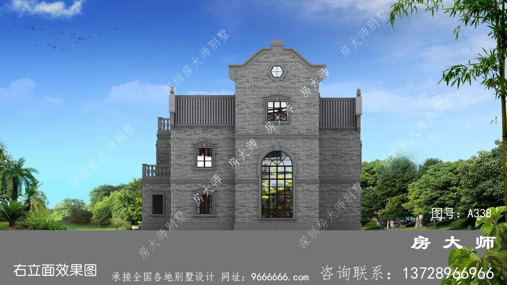 体面又气派的中式别墅设计效果图