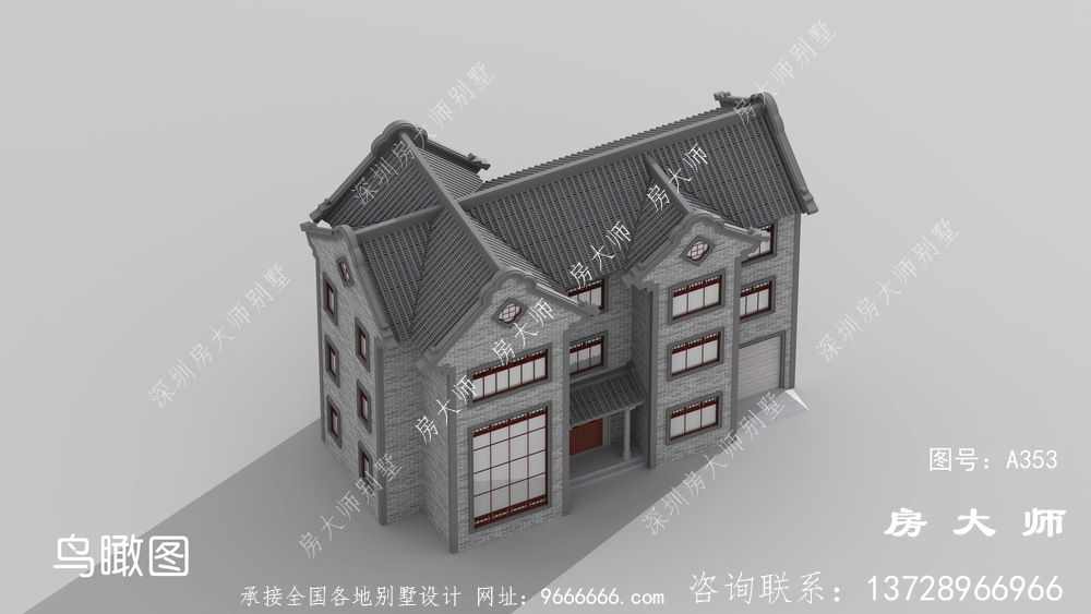 三层中式别墅，农村人理想的家
