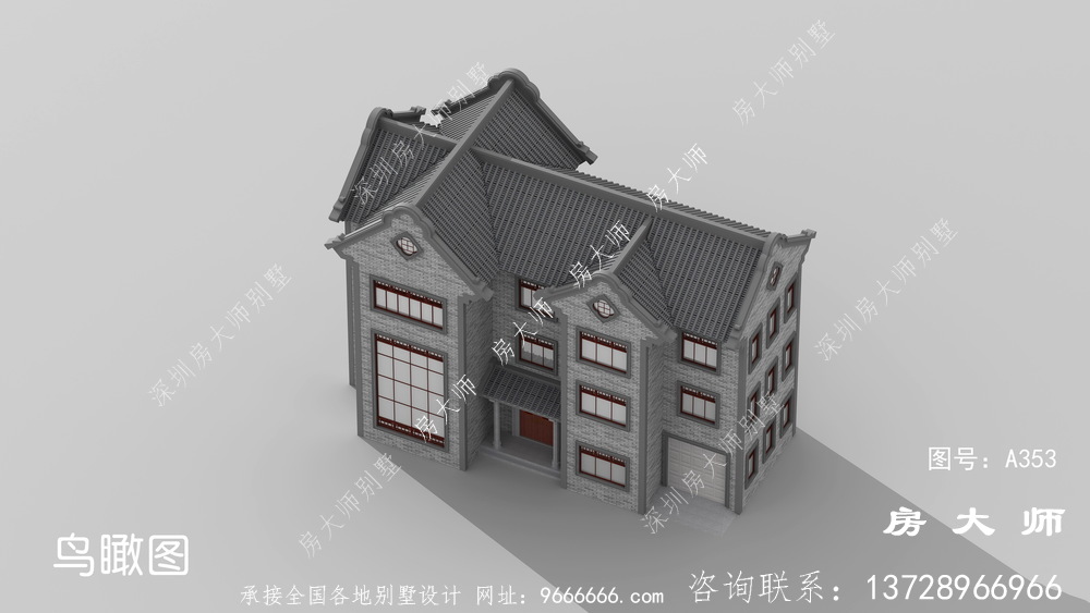 三层中式别墅，农村人理想的家