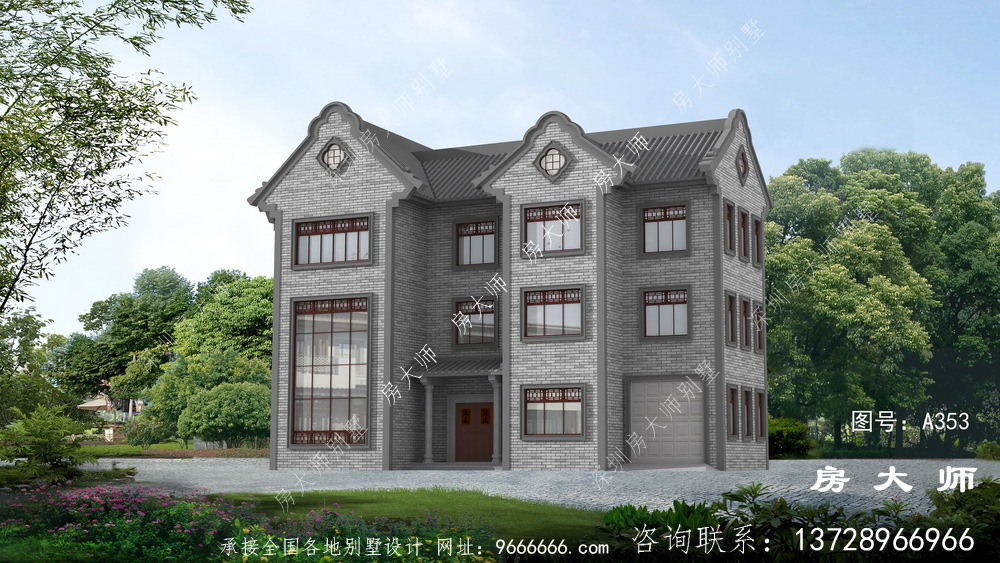 三层中式别墅，农村人理想的家