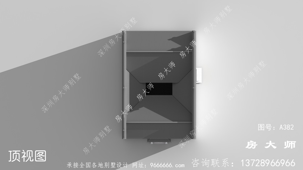 风格独特的中式别墅，户型设计效果图