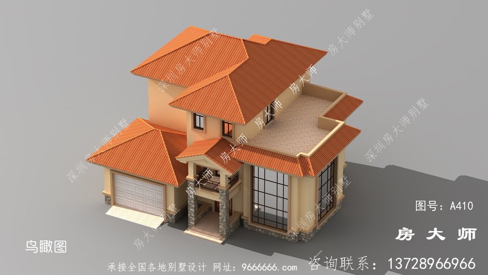 独特欧式风格农村别墅设计效果图