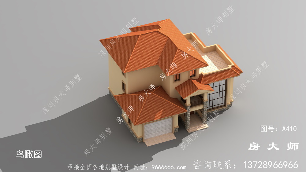 独特欧式风格农村别墅设计效果图